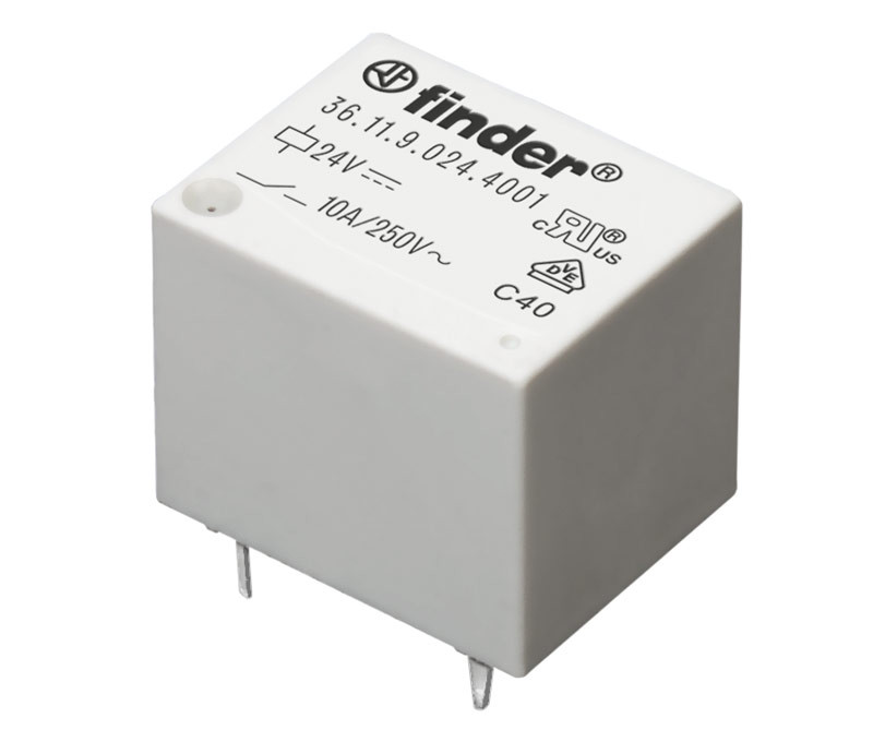 [RL199ELM] Relé miniatura tipo DADO 12Vcc 1Cto. 10A. Mod. 36.11.9.012.4001