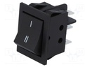 Conmutador bipolar 2 posciones ON-ON 15A/250VCA negro. Mod. 11405CN