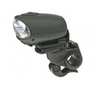 POTENTE LINTERNA DINAMO CON LEDs PARA BICICLETA - CON SOPORTE - 3 LEDs