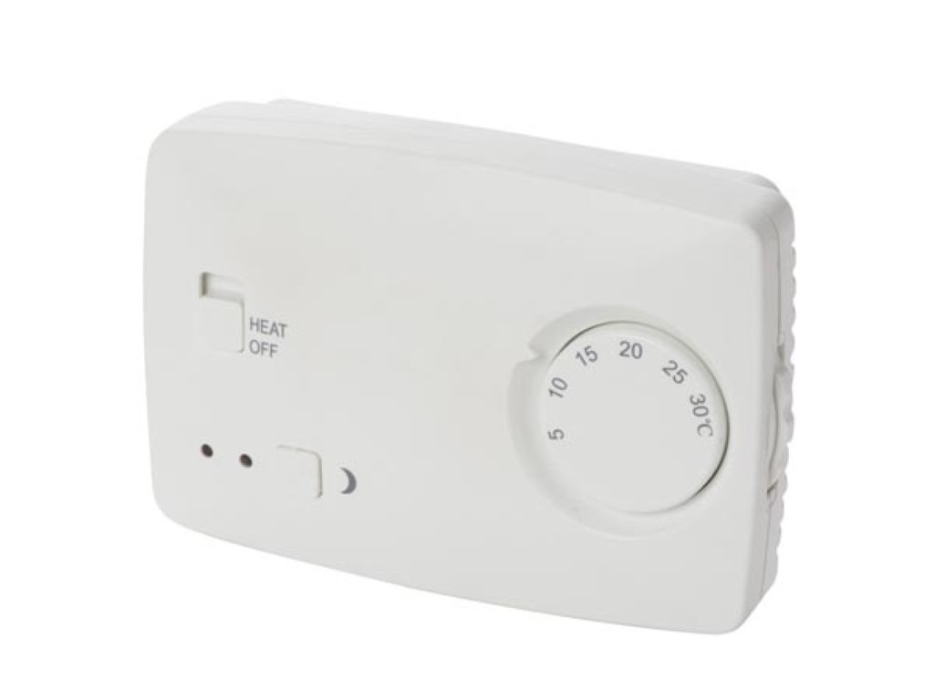 Termostato de habitación, no programable, blanco. Mod. CTH407