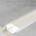 Perfil de Aluminio Long Lacado Blanco - 2 Metros. Mod. LM3718