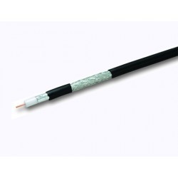 CABLE COAXIAL CU/AL ICT NEGRO. BOBINA 100 METROS