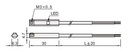 Sensor magnético Reed 2 hilos NO 5 metros. Mod. SMT.2D.A.5M