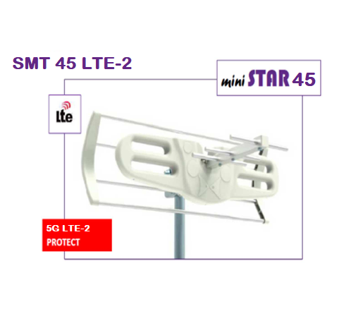 Antena UHF 5G 12dB mini. Mod. STAR45