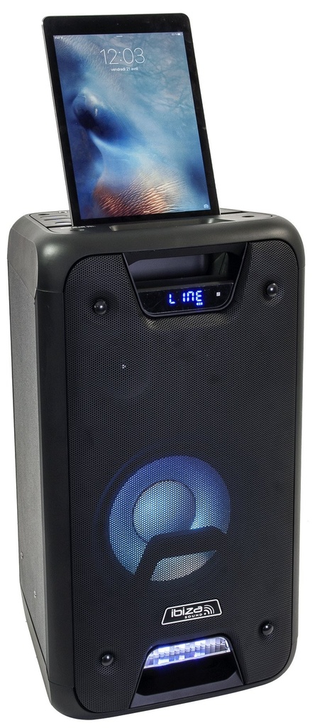 ALTAVOZ PORTATIL AUTONOMO 8ʺ/20CM 300W Ibiza Sound. MOD. FREESOUND300 - SOUND BOX