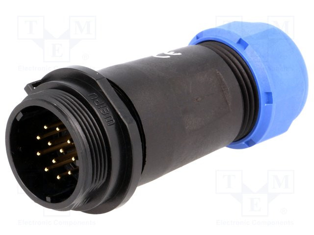 Enchufe macho SP21 PIN:12 IP68 7÷12mm para soldar 400V 5A. Mod. SP2111/P12