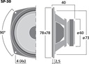 Altavoz universal 3" 5 W 4 O. Mod. SP-30