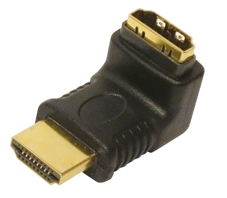 Adaptador HDMI macho-hembra acodado. Mod. CON149