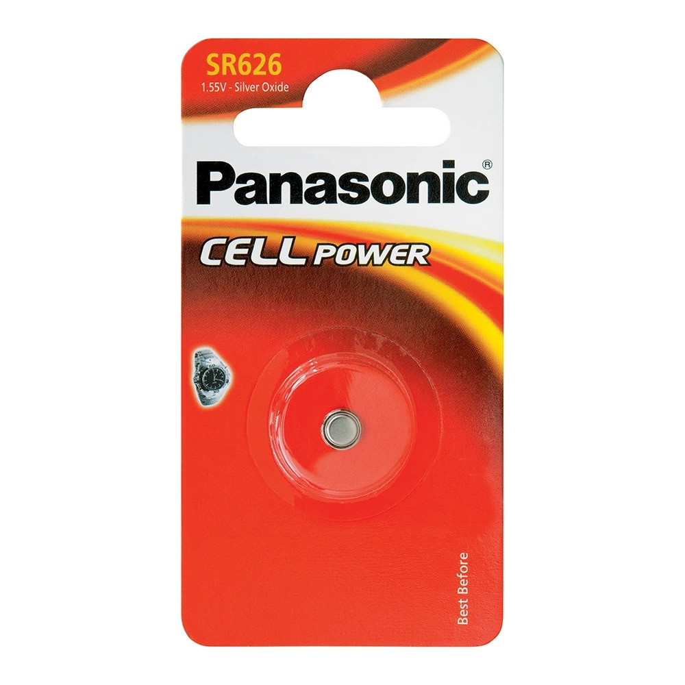 Pilas botón 1.55 V Panasonic. Mod. SR-626