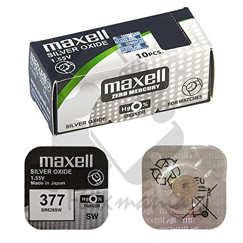 Pila botón maxell SR626SW 1.55V 377