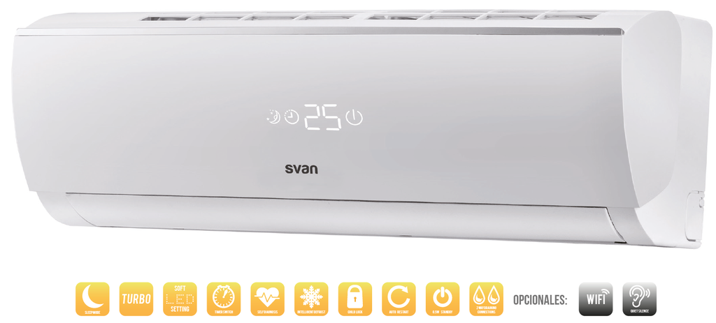 Aire acondicionado SVAN 3000 frigorías A++ A+ Inverter. Mod. SVAN12IN