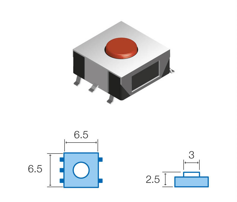 Pulsador de tacto SMD Mod. SW030