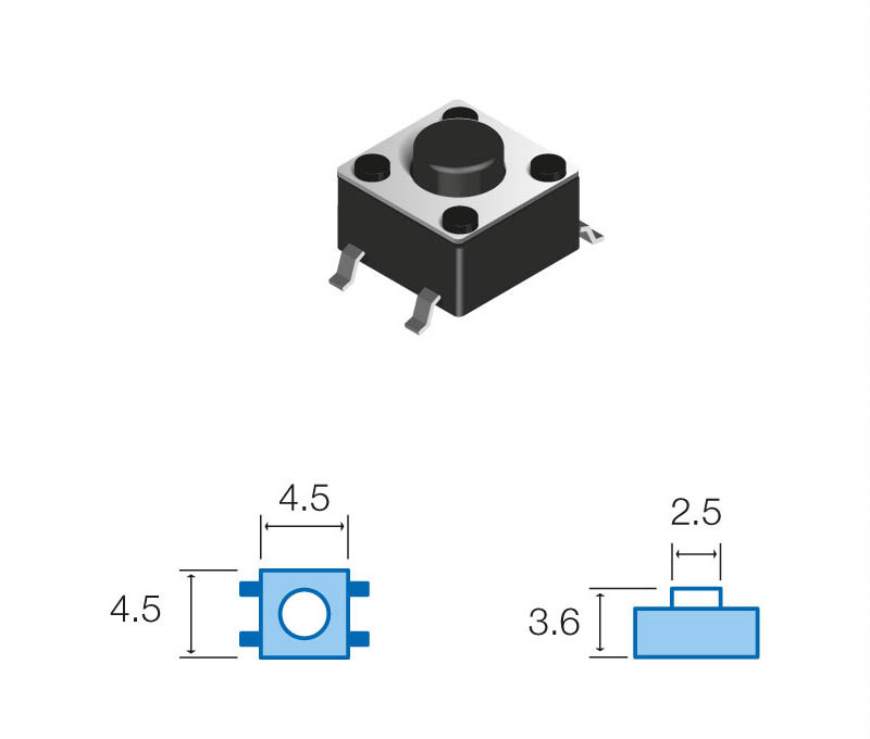 Pulsador de tacto SMD Mod. SW033