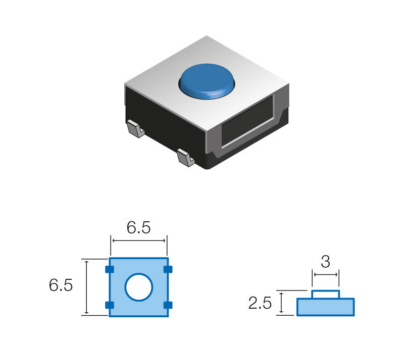 Pulsador de tacto SMD Mod. SW046