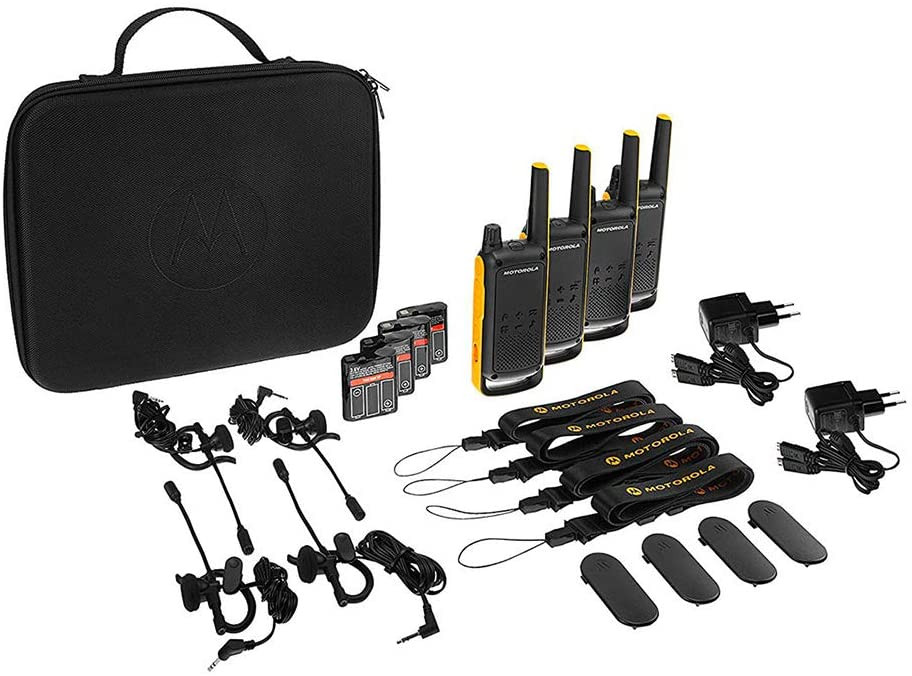Pack 4 walkie talkies 10km Motorola IPx4. Mod. T82 EXTREME QUAD