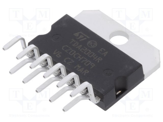 Circuito integrado amplificador audio MULTIWATT11 20W. Mod. TDA2004R