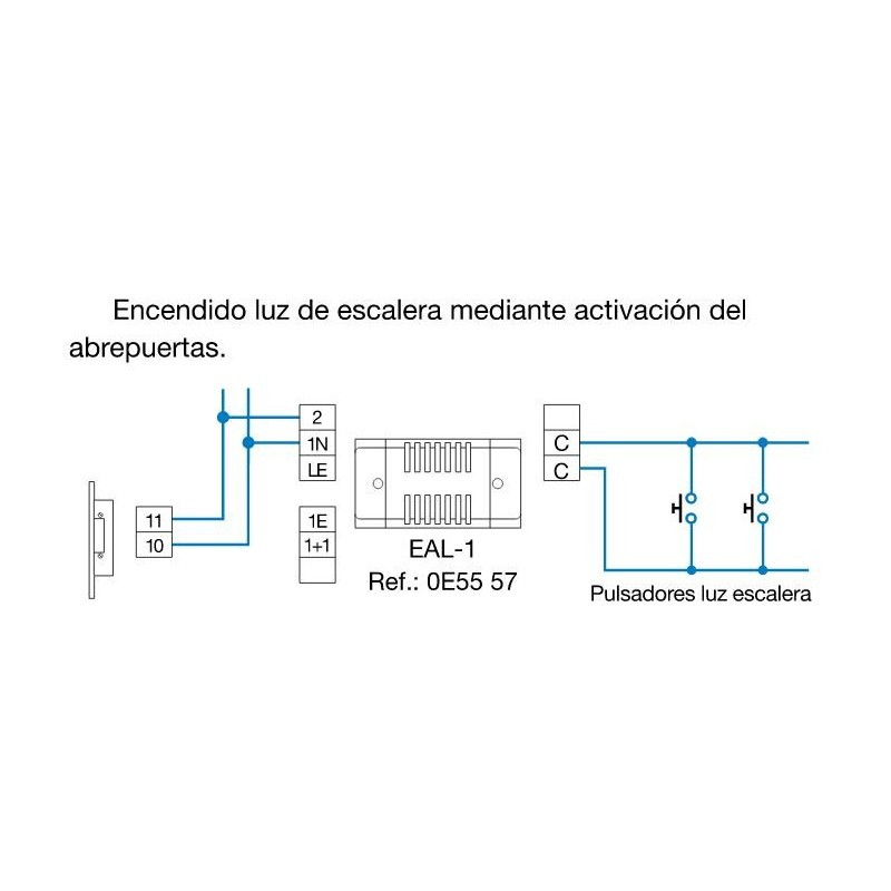 Rele multifuncion EAL1 para funciones auxiliares Tegui. Mod. 0E5557