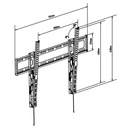 Soporte TV de pared 47″ a 90″ abatible. Mod. TMSLC130L