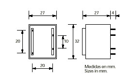 Transformador encapsulado 12V 2.4VA. Mod. TR4112