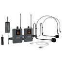 Pack 2 micrófonos de diadema inalámbrico UHF Audibax. Mod. Missouri Free Head Dual UHF