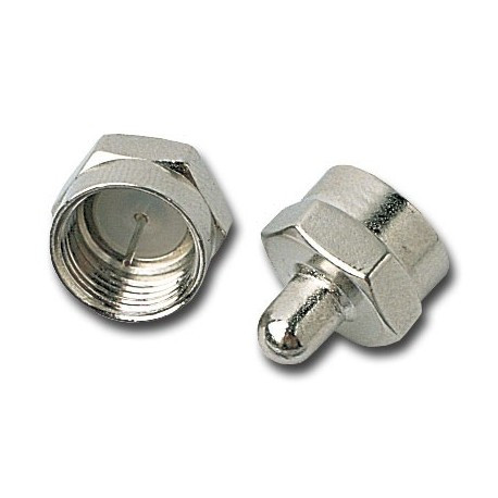 CONECTOR F MACHO CON CARGA DE 75ohm MOD. FCARGA
