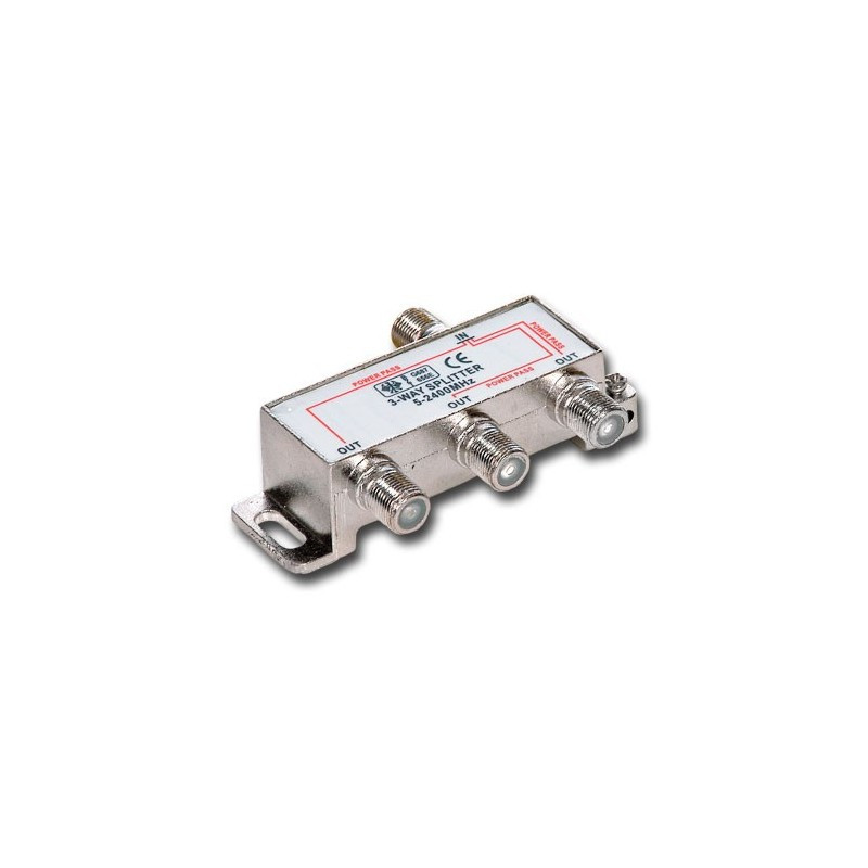 [REPCLA3S] SPLITTER TV 1 ENTRADA 3 SALIDAS 2400MHz. Mod. TV70-00052