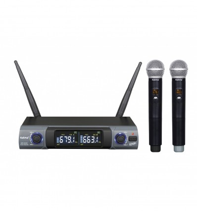 Kit dos micrófonos inalámbricos de mano UHF Karma. Mod. SET 8302