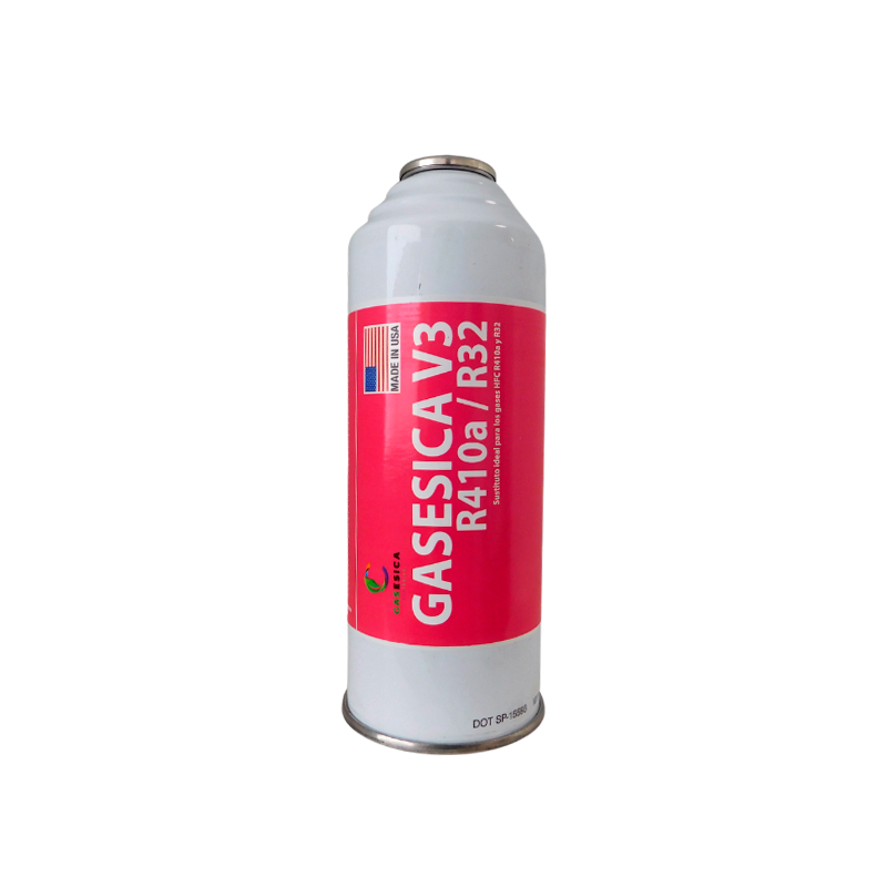 Botella gas refrigerante ecológico sustituto R410A R32. Mod. V3 GASESICA