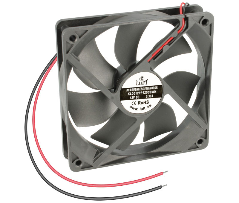 [VEN016ELM] Ventilador con rodamiento de bolas 12VDC 120X120X25. Mod. VEN016