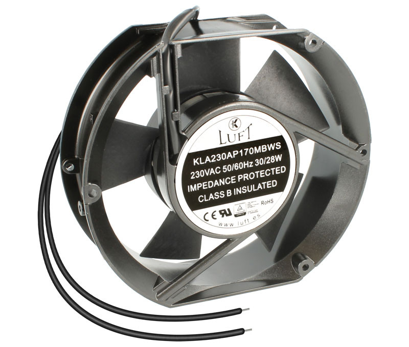 [VEN038ELM] Ventilador metálico 230VAC 172x150x51mm rodamiento bolas. Mod. VEN038
