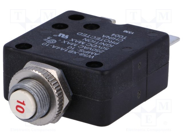 Interruptor magnetotérmico 250Vca 50Vcc 10A W58XB1A4A10