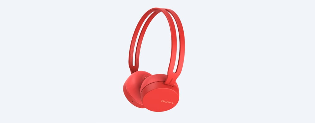 Auriculares inalámbricos Sony rojo. WH-CH400R