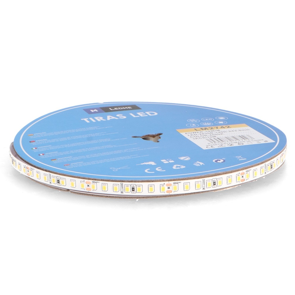 [LM2741] Tira Led 24V Smd Ziadna Ip20 10W/m - 10 Metros 6000K. Mod. LM2741