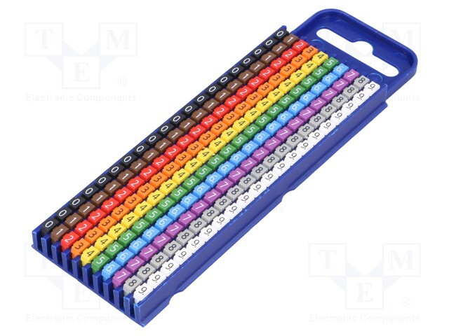 Números para cables 200 unidades 2.8÷3.8mm. Mod. WIC2-0-9