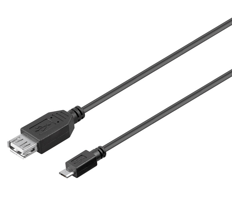 Conexión USB A hembra - micro USB macho WIR1331