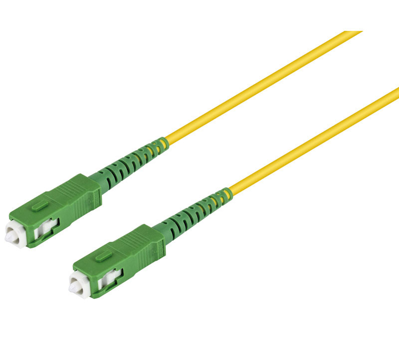 Conexión fibra óptica para datos SC-SC, monomodo simplex.