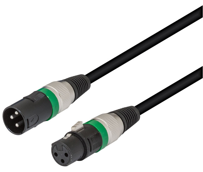 Conexión para altavoz XLR-canon 3 pin macho - hembra