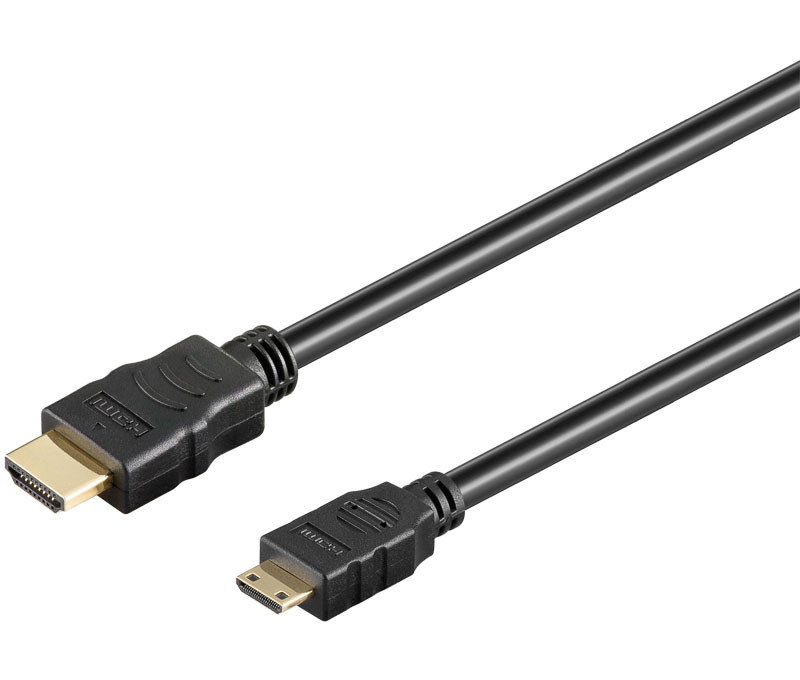 Conexión HDMI macho a mini HDMI macho 1 metro. Mod. WIR434
