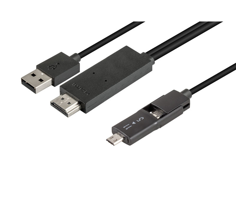 Cable micro USB-HDMI para móviles con MHL