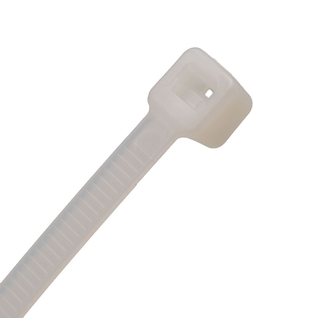 Brida nylon natural 7.6x200 bolsa 100. Mod. BR76-200