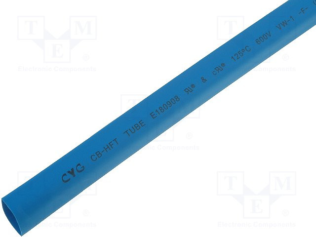 Tubo termorretractil 50.8 mm azul 1 metro. Mod. XBPT-50.8AZ