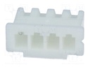 Conector conducto-placa hembra XH 2,5mm PIN:4 sin contactos. Mod. XHP-4