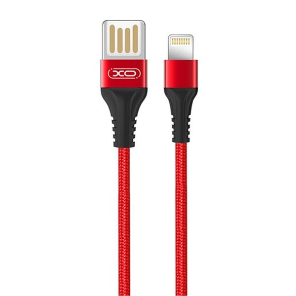 Cable Carga Rápida Slim USB - lightning 2.1A 1M Rojo XO NB118. Mod. XONB118LGRED
