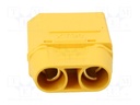 Conector macho aéreo de alimentación DC XT90 2 pin. Mod. XT90HM