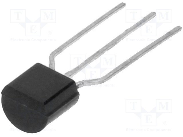 Triac 600V 1A 5mA Empaquetado bobina cinta THT TO92. Mod. Z0107MA