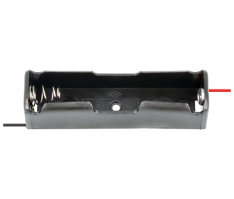 [POR038ELM] Portapila bartería litio 18650 3.7V c/ cable. Mod. POR038