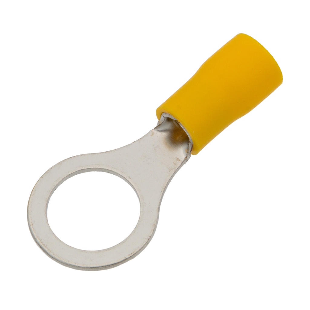 Terminal redondo aislado amarillo Ø10.5mm Ø15.0mm 48A. Mod. 2040096