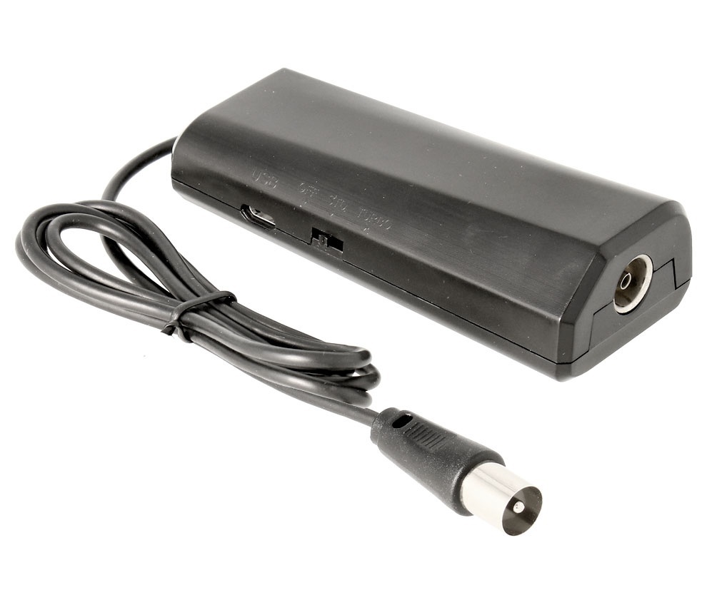 Amplificador interior de antena TV 1E:1S caravana casa. Mod. ACTV145