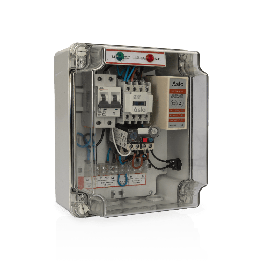 Cuadro completo bomba pozo 5.5-8A 230V 2.0CV. Mod. ASQS230558