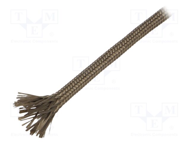 Tubo electroaislante 4mm para temperatura -260-560ºC fibra de basalto. Mod. TBA-4-KH-10